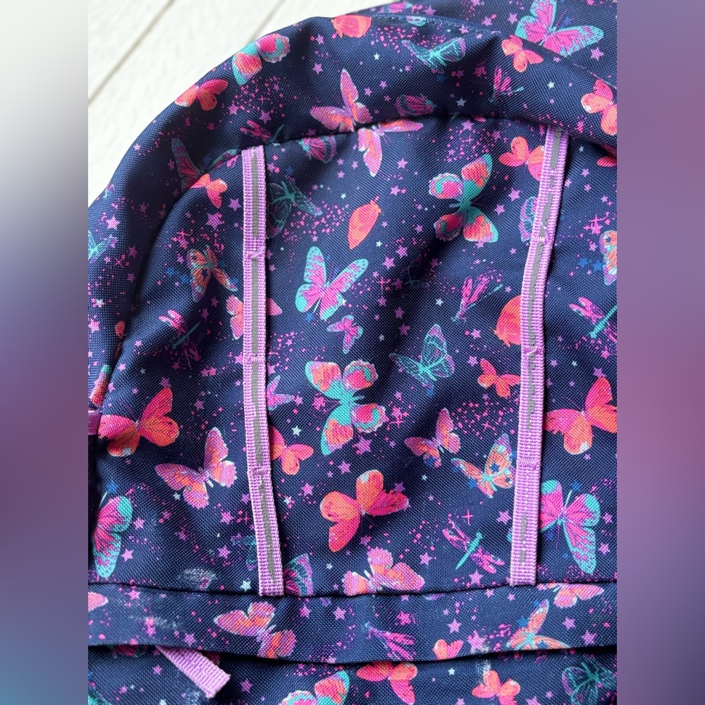 Lands’ End Butterfly Backpack Dark Blue - Picture 5 of 13